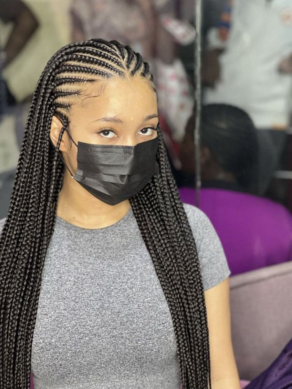 Professional braiding services New Carrollton MD Fulani braids